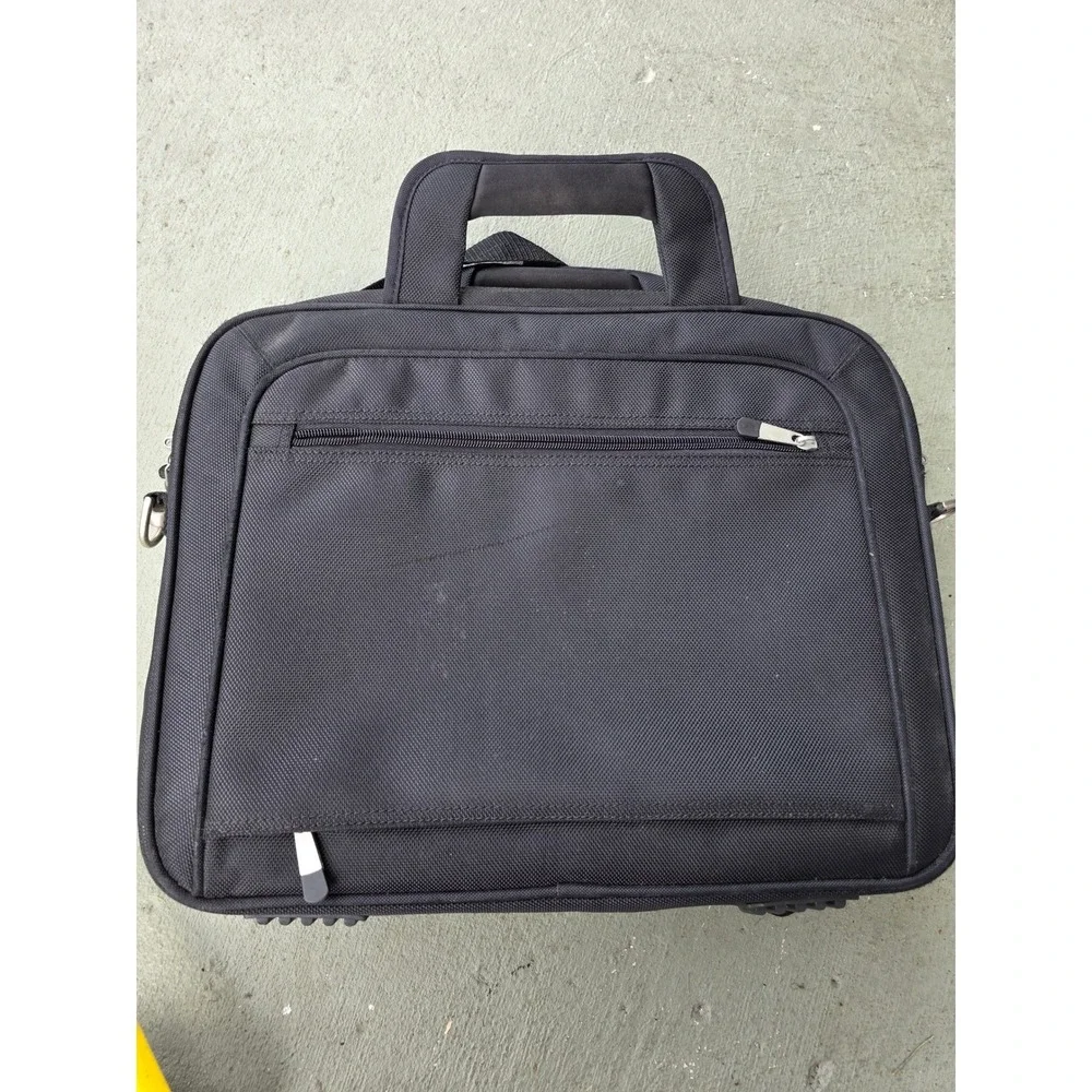 Dell Black Ballistic Nylon Laptop Messenger Bag Briefcase Professional Travel Z2